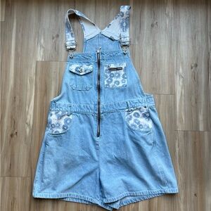 Vintage Denim Overall Shorts